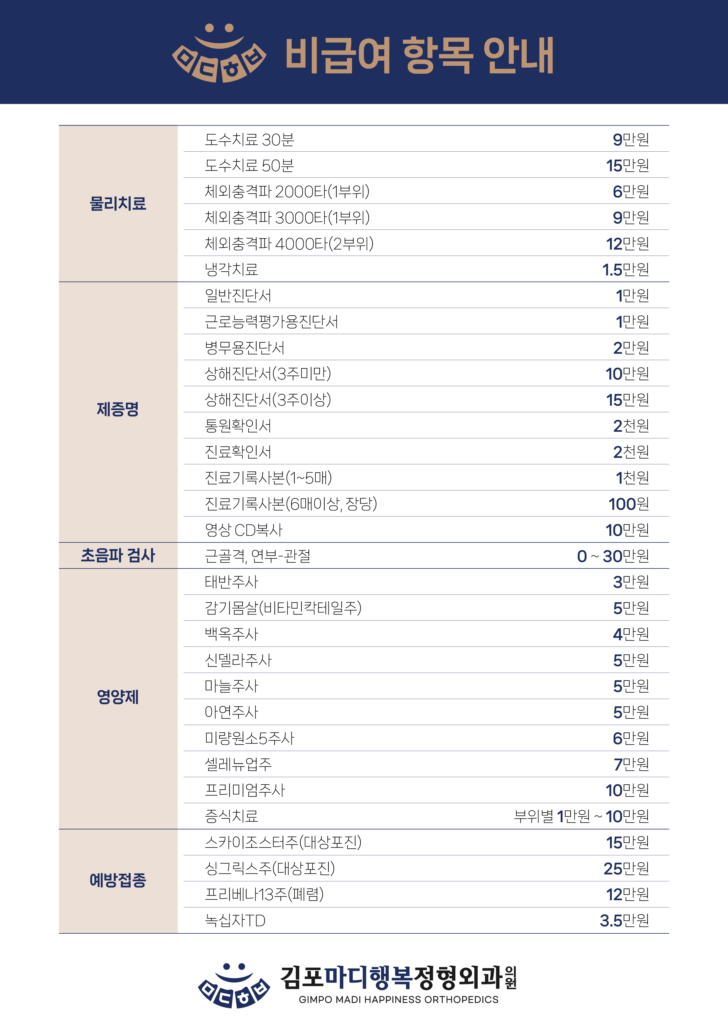 비급여항목 이미지